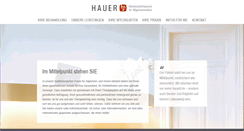 Desktop Screenshot of praxis-hauer.de